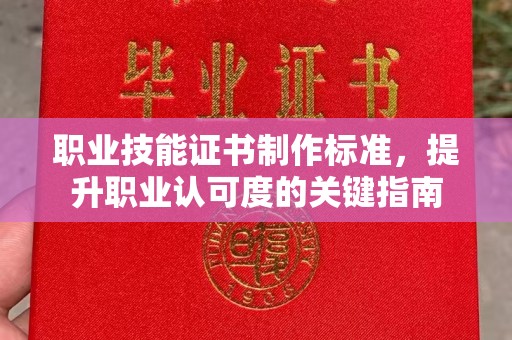下陆职业技能证书制作标准，提升职业认可度的关键指南
